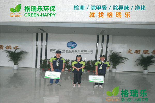 蔡甸1办公楼！格瑞乐精准净醛记